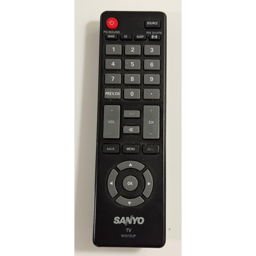 Sanyo TV Remote‎ Control NH312UP Black OEM Replacement